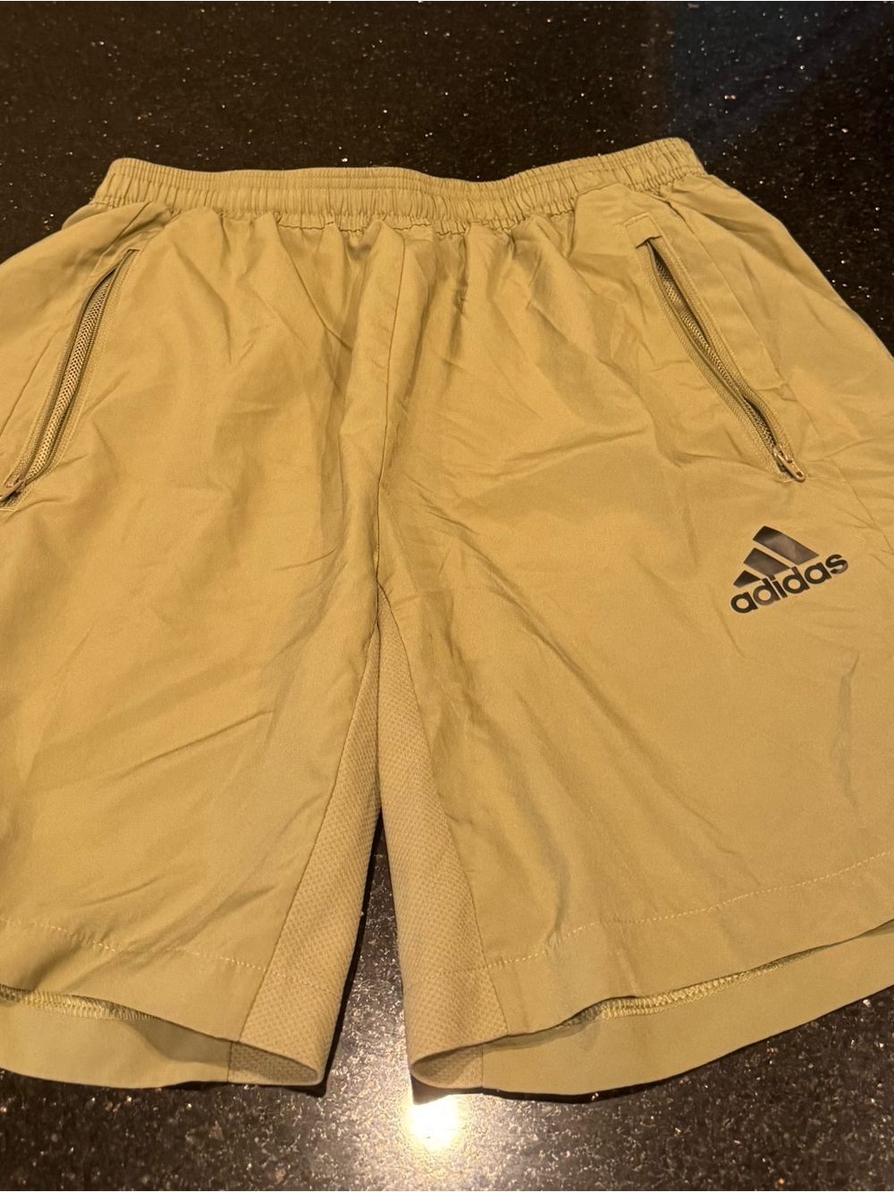 adidas Men's Athletic Shorts in Olive Green